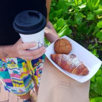 With an amazing Soy Cappuccino ☕️  at Origin Espresso in Port Douglas