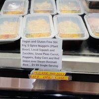 Hot vegan food options  at Littleton Food Co-op in Littleton