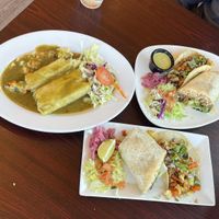 Cali burrito, tacos, tamales   at Chak Balam Mexican Restaurant in Torrey