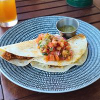 Vegan quesadilla at Freshie Mex in Freshwater