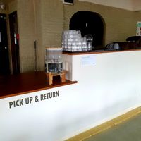 water, pick up and return.. everything self serve at Breaghetti Itaewon in Seoul