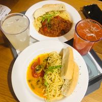 Cheese Pasta & Tomato Meat Pasta / Strawberry Ade & Lemonade 🌱  at Breaghetti Itaewon in Seoul