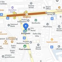 You can look for the pharmacy or the shown address to find it at Breaghetti Itaewon in Seoul