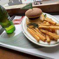 Cheeseburger set  at Breaghetti Itaewon in Seoul