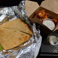 some avo sandwich and buffalo cauliflower at Blossom Du Jour - Chelsea in New York City