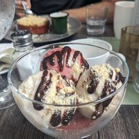 Ice cream sundae at Castle Bistro in Londonderry