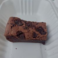 Chocolate orange brownie at Café Fleur in Looe