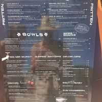 Speisekarte at Uschis Beachclub in Baltrum