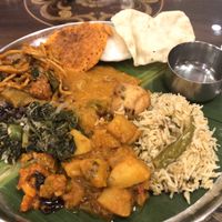 Buffet selection  at Annalakshmi in Kuala Lumpur