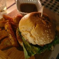 Vegan Burger at Resto Bar Taraca in Kotor