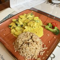 Vegan curry  at Resto Bar Taraca in Kotor
