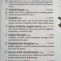 brown = vegan   at Resto Bar Taraca in Kotor