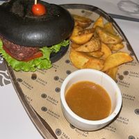 Vegan burger  at Resto Bar Taraca in Kotor