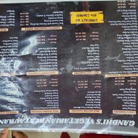 New menu for dinner from 5pm at Gandhi's Vegetarian Restaurant in Kuala Lumpur