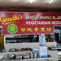 Kitchen look at Gandhi's Vegetarian Restaurant in Kuala Lumpur