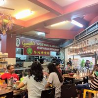 Inside at Gandhi's Vegetarian Restaurant in Kuala Lumpur