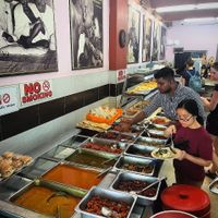 buffet at Gandhi's Vegetarian Restaurant in Kuala Lumpur