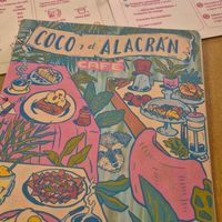 Menú muy lindo at Coco y El Alacrán Café in Puebla