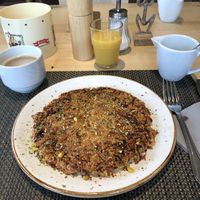 Chickpea omelette w/ veggies  at Hotel Pension Tyrol in Telfs