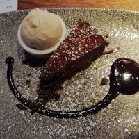 Chocolate torte at Mondo in Coatbridge