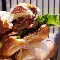 The Greek bean burger at Botanic Burgers in La Jolla