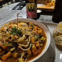 Pasta mit Gemüse at Vista Verde Restaurant in Quepos