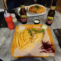 Veggi Burrito at Vista Verde Restaurant in Quepos