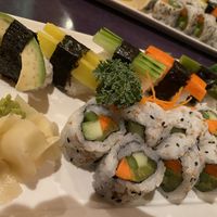 Vegan sushi dinner combo  at Sushi Siam in Taos