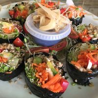 Nori rolls at Rainbow Living Foods in Kapaa