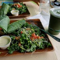 veggie wrap at Rainbow Living Foods in Kapaa