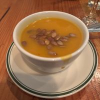 Autumn squash soup  at Westville - Hell's Kitchen in New York City