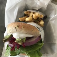 Burger combo  at VEGANBURG - Eunos Flagship Outlet in East Singapore