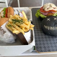 Chili Krab burger, Crack mayo Burger & Thriller Burger  at VEGANBURG - Eunos Flagship Outlet in East Singapore