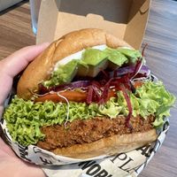 Avo beets burger   at VEGANBURG - Eunos Flagship Outlet in East Singapore