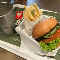 Hainanese chickenless burg  at VEGANBURG - Eunos Flagship Outlet in East Singapore
