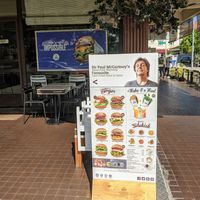 Outside signboard at VEGANBURG - Eunos Flagship Outlet in East Singapore