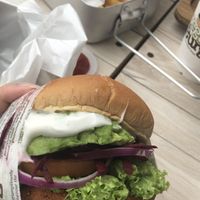 avocado beetroot $9.90 👍🏻👍🏻👍🏻 at VEGANBURG - Eunos Flagship Outlet in East Singapore