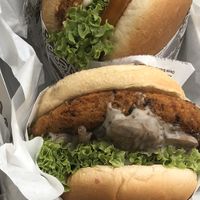 creamy shrooms $7.90 👍🏻👍🏻 and cracker mayo $6.90 👍🏻👍🏻 at VEGANBURG - Eunos Flagship Outlet in East Singapore