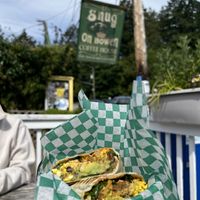 Vegan Breakfast Burrito  at Snug Cafe in Bowen Island