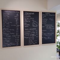 no vegetarian menu at Café Stationspladsen in Koege
