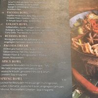 Menü at Chay Vegan Asian Kitchen in Hamburg