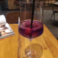 Butterfly pea cocktail at Chay Vegan Asian Kitchen in Hamburg