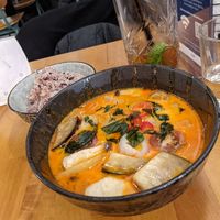 Curry bowl at Chay Vegan Asian Kitchen in Hamburg