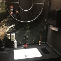 Well decorated toilets  at Chay Vegan Asian Kitchen in Hamburg