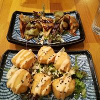 Samusa and Golden cubes at Chay Vegan Asian Kitchen in Hamburg