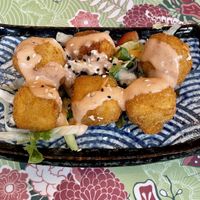 Golden cubes  at Chay Vegan Asian Kitchen in Hamburg