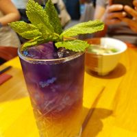 Home made ice tea with blueberry at Chay Vegan Asian Kitchen in Hamburg