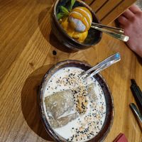 Nachtisch: Mochieis und Bananendessert (mega geil) at Chay Vegan Asian Kitchen in Hamburg