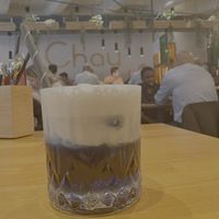 Butterfly pea drink  at Chay Vegan Asian Kitchen in Hamburg