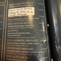 Imaginative soft drinks  at Chay Vegan Asian Kitchen in Hamburg